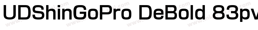 UDShinGoPro DeBold 83pv RKSJ H字体转换